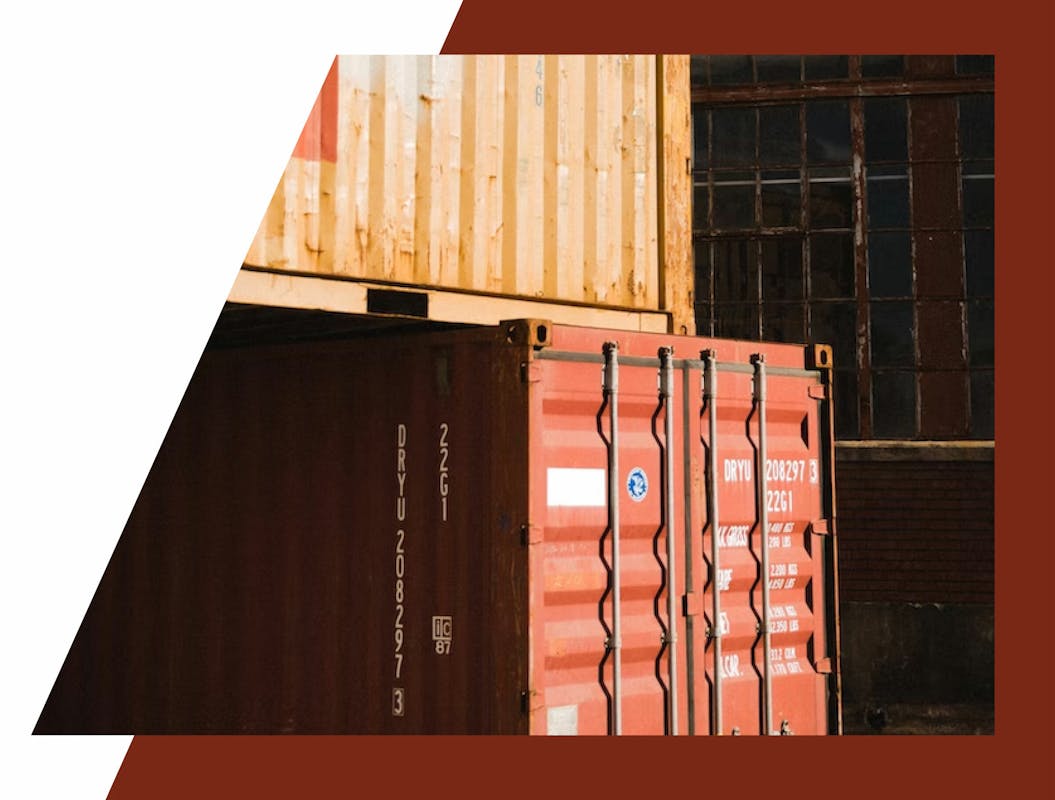Red arts shipping containers